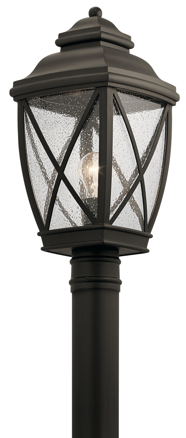 Kichler 49843OZ One Light Outdoor Post Mount, Olde Bronze Finish - LightingWellCo