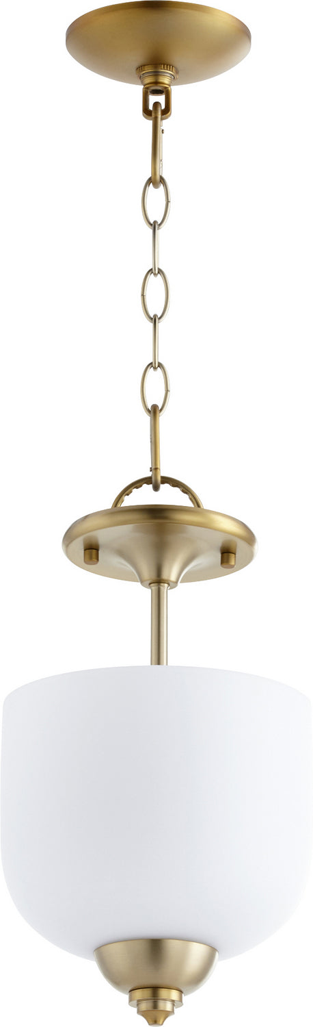 Quorum 2811-8-80 Three Light Dual Mount, Aged Brass Finish - LightingWellCo