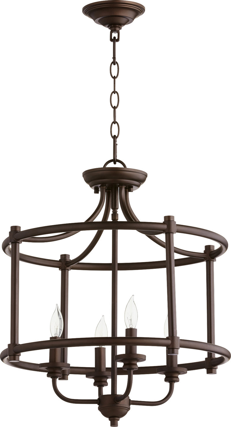 Quorum 2822-18-86 Four Light Dual Mount, Oiled Bronze Finish - LightingWellCo