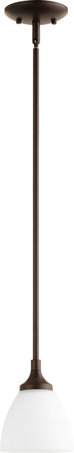 Quorum 3059-86 One Light Pendant, Oiled Bronze Finish - LightingWellCo