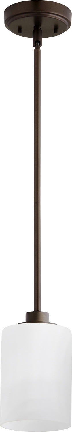 Quorum 3207-86 One Light Pendant, Oiled Bronze Finish - LightingWellCo