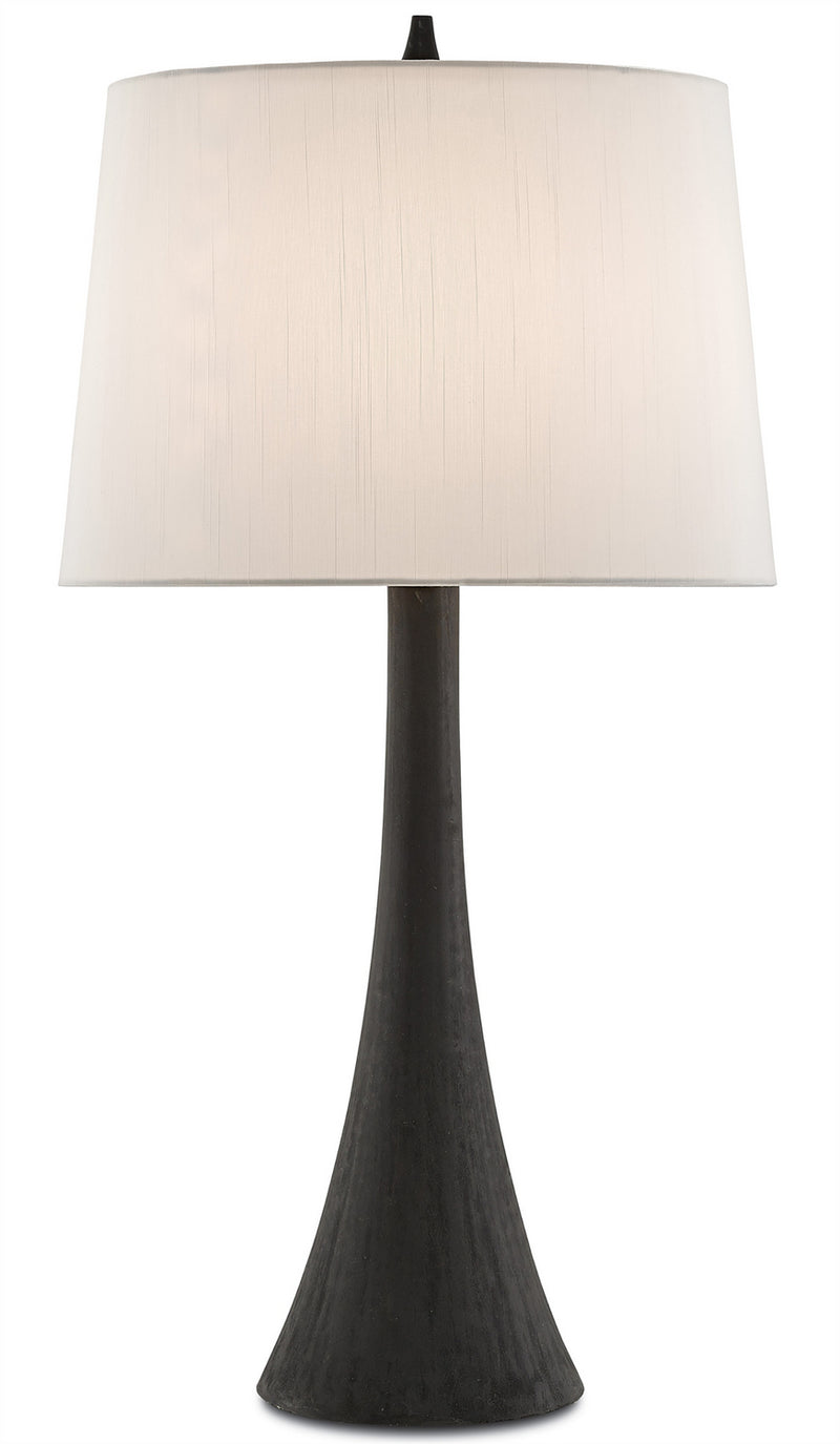 Currey and Company 6000-0131 One Light Table Lamp, Black Finish - LightingWellCo