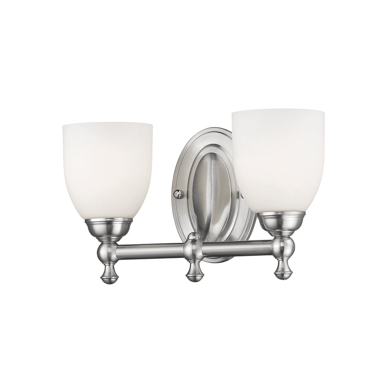 Millennium 622-SN Two Light Vanity, Satin Nickel Finish - LightingWellCo