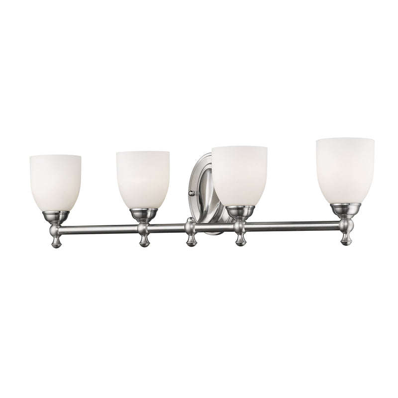 Millennium 624-SN Four Light Vanity, Satin Nickel Finish - LightingWellCo