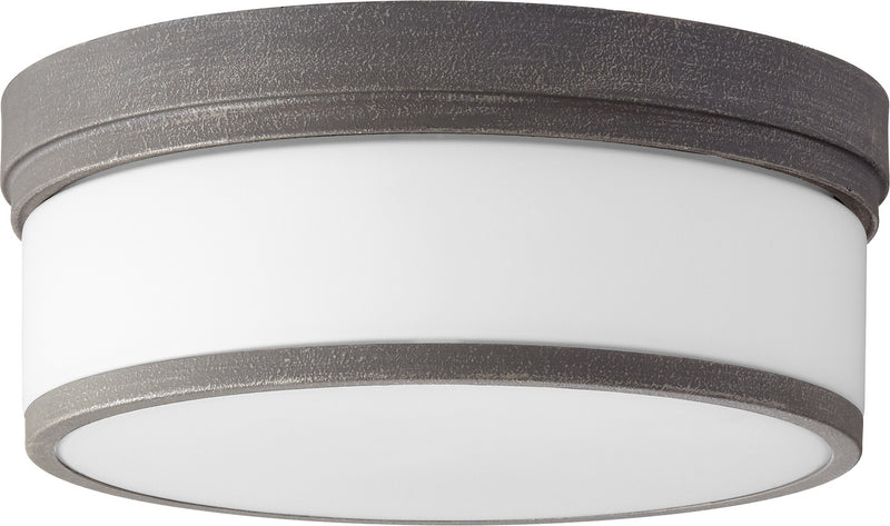 Quorum 3509-14-17 Three Light Ceiling Mount, Zinc Finish - LightingWellCo