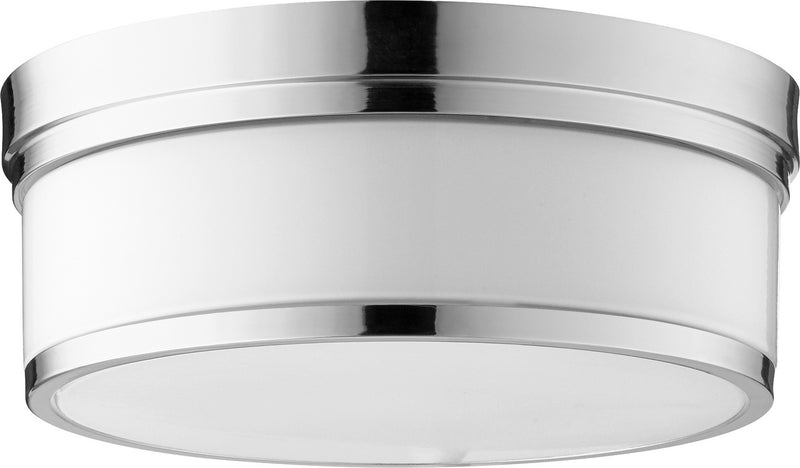 Quorum 3509-14-62 Three Light Ceiling Mount, Polished Nickel Finish - LightingWellCo