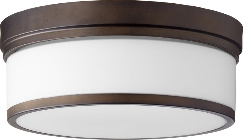 Quorum 3509-14-86 Three Light Ceiling Mount, Oiled Bronze Finish - LightingWellCo