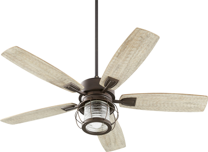 Quorum 3525-86 52``Ceiling Fan, Oiled Bronze Finish - LightingWellCo