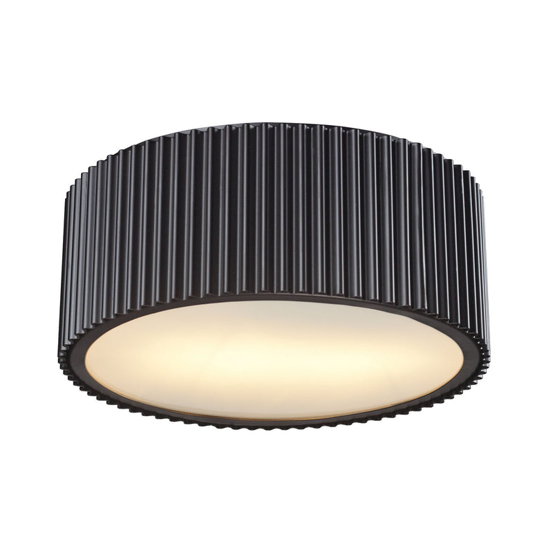 ELK Home 66418/2 Two Light Flush Mount, Oil Rubbed Bronze Finish - At LightingWellCo