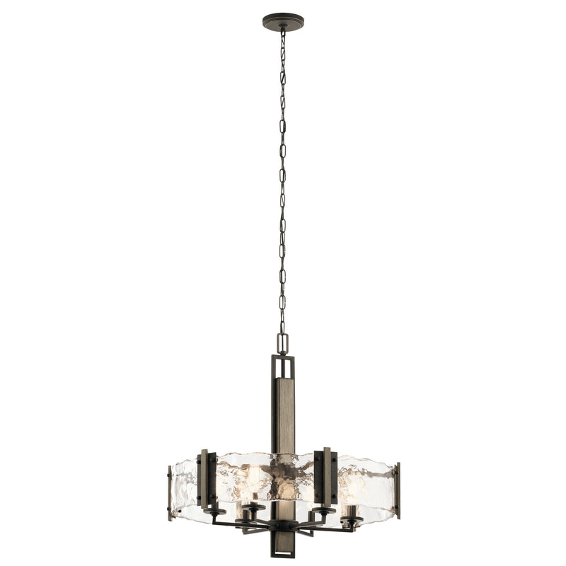 Kichler 43895OZ Six Light Chandelier, Olde Bronze Finish - LightingWellCo