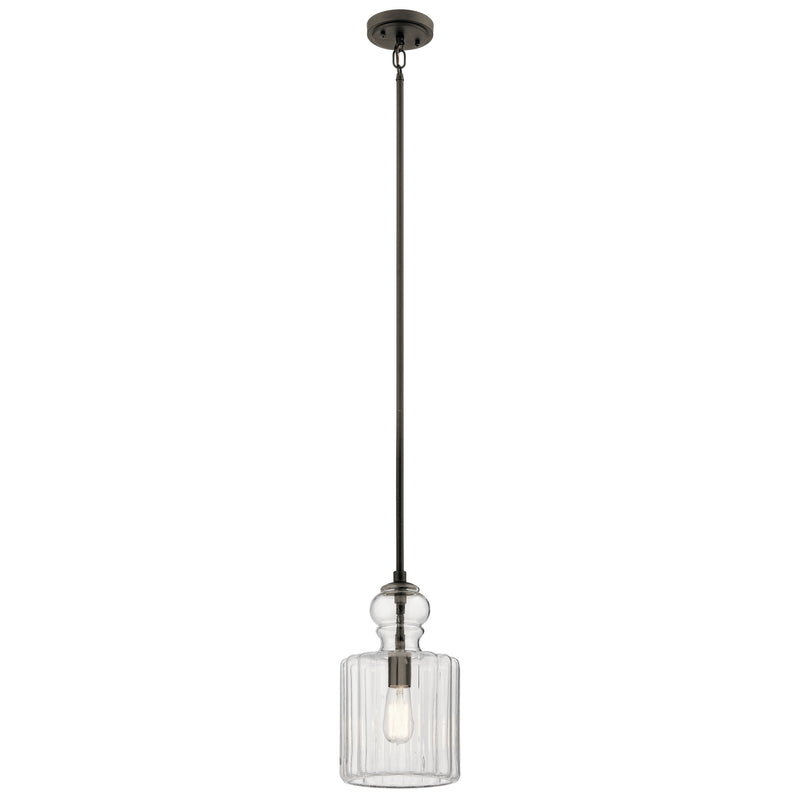 Kichler 43954OZ One Light Pendant, Olde Bronze Finish - LightingWellCo