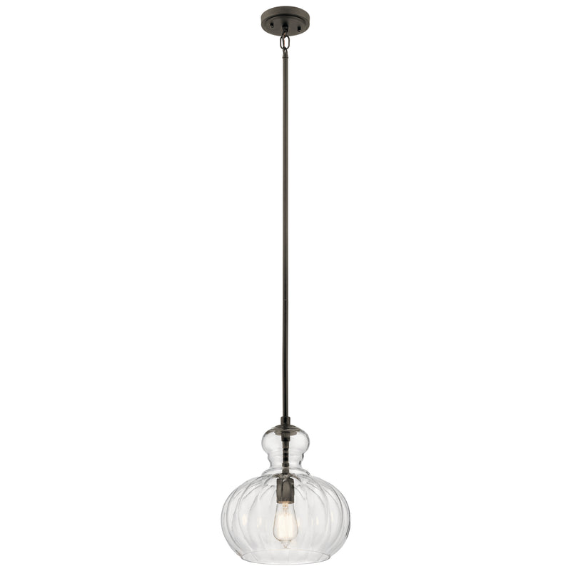 Kichler 43955OZ One Light Pendant, Olde Bronze Finish - LightingWellCo