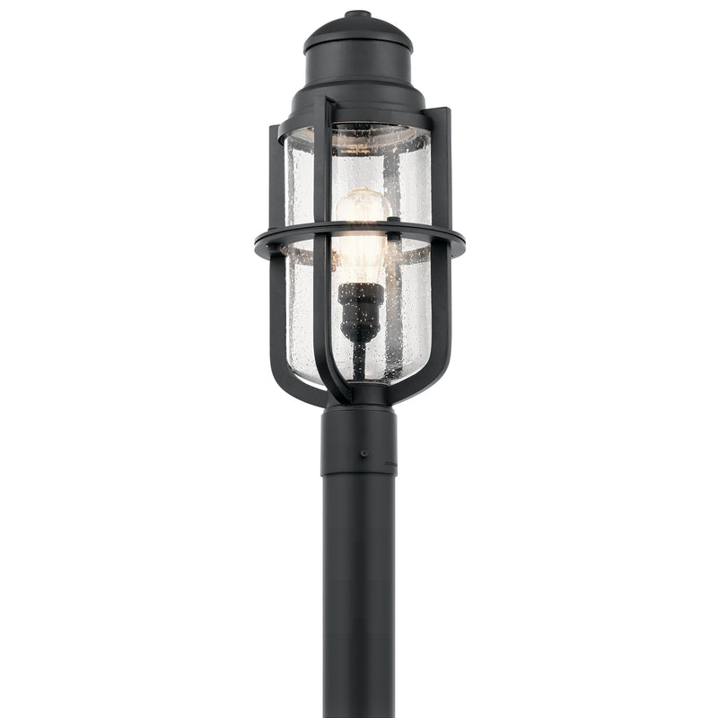 Kichler 49860BKT One Light Outdoor Post Mount, Textured Black Finish - LightingWellCo