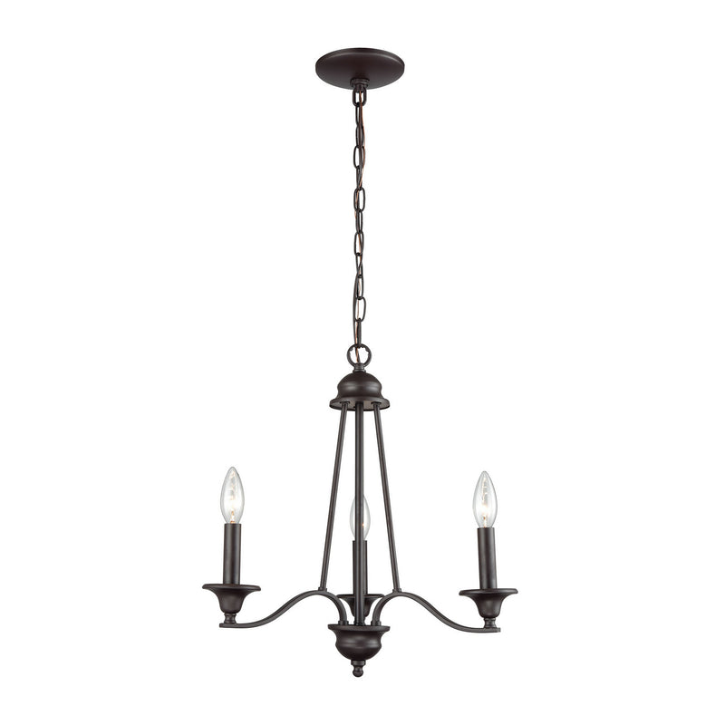 ELK Home CN110321 Three Light Chandelier, Oil Rubbed Bronze Finish-LightingWellCo