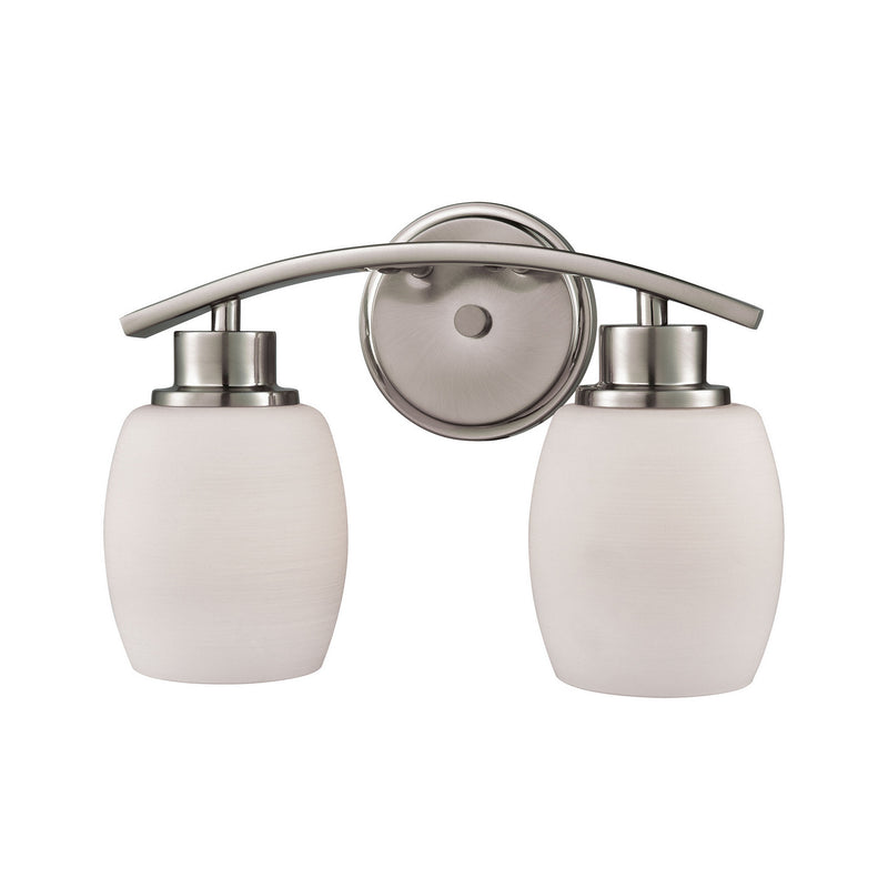 ELK Home CN170212 Two Light Bath Bar, Brushed Nickel Finish - At LightingWellCo