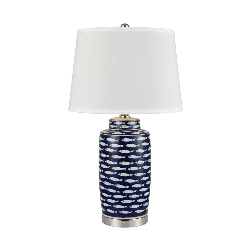 ELK Home 77026 One Light Table Lamp, Blue Finish-LightingWellCo