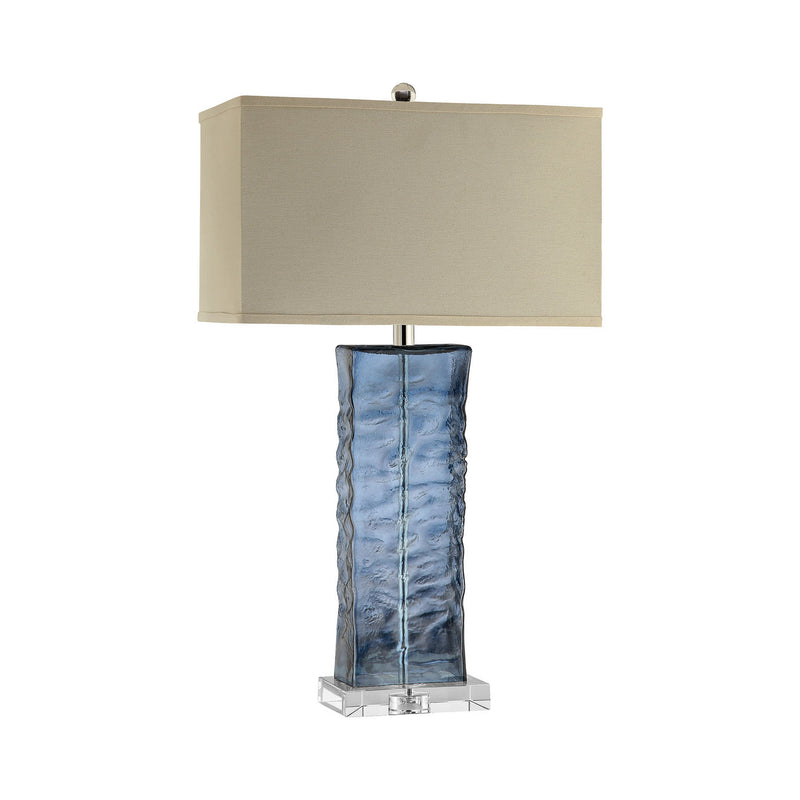 ELK Home 99763 One Light Table Lamp, Blue Finish-LightingWellCo