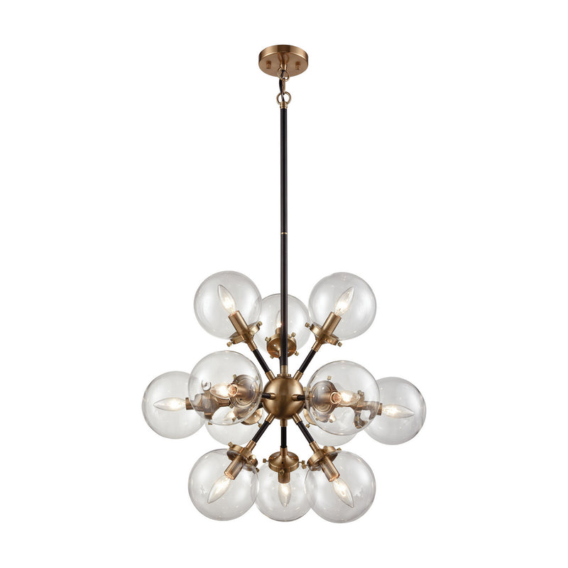 ELK Home 14434/12 12 Light Chandelier, Antique Gold Finish-LightingWellCo