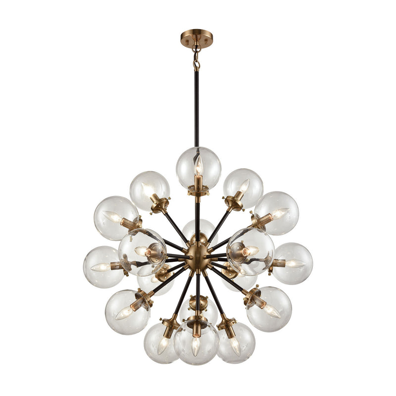 ELK Home 14435/18 18 Light Chandelier, Antique Gold Finish-LightingWellCo