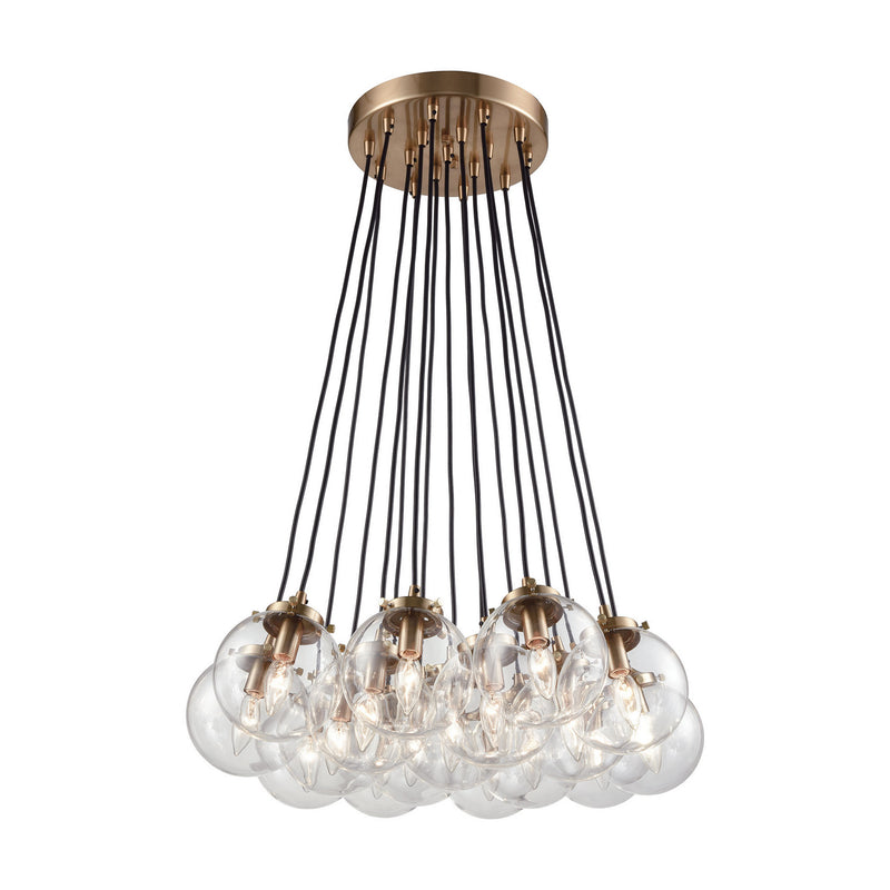 ELK Home 14466/17 17 Light Chandelier, Antique Gold Finish-LightingWellCo