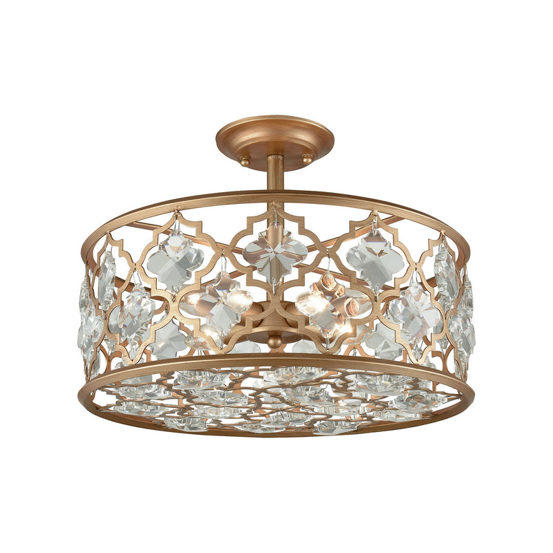 ELK Home 32092/4 Four Light Semi Flush Mount, Matte Gold Finish-LightingWellCo