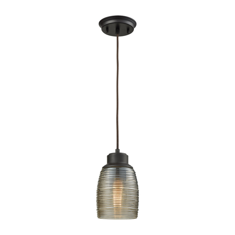 ELK Home 46216/1 One Light Mini Pendant, Oil Rubbed Bronze Finish - At LightingWellCo