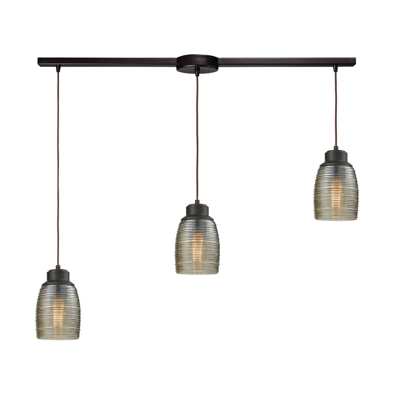 ELK Home 46216/3L Three Light Pendant, Oil Rubbed Bronze Finish - At LightingWellCo