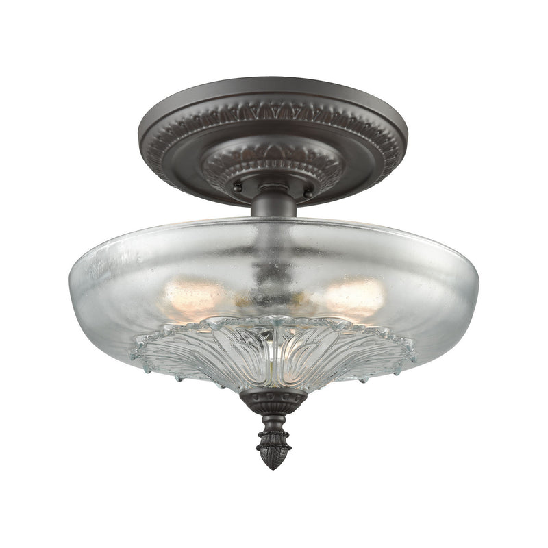 ELK Home 66395-3 Three Light Semi Flush Mount, Oil Rubbed Bronze Finish-LightingWellCo