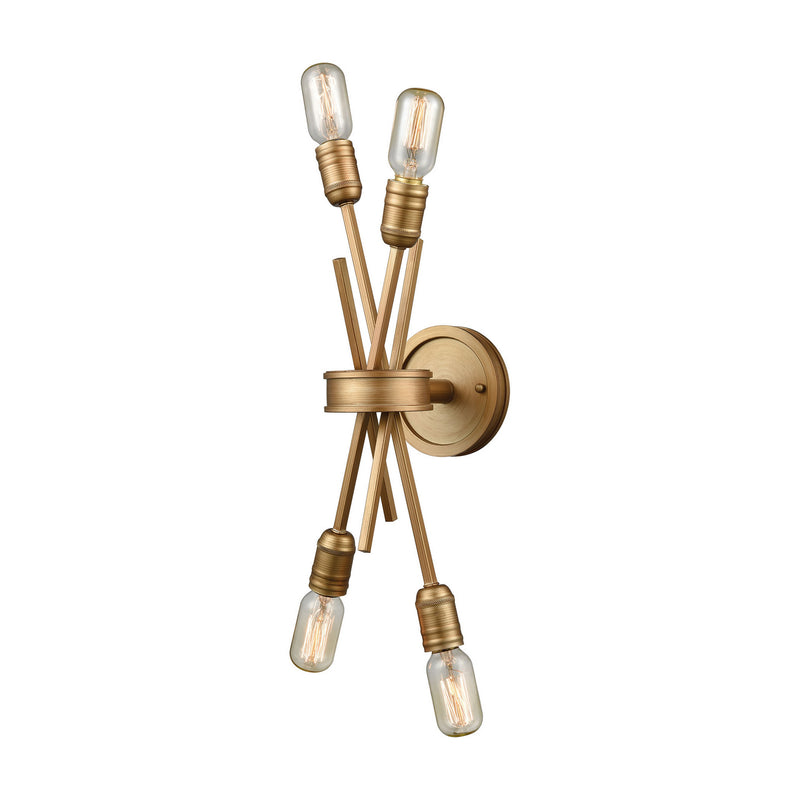 ELK Home 66970/4 Four Light Wall Sconce, Matte Gold Finish - At LightingWellCo