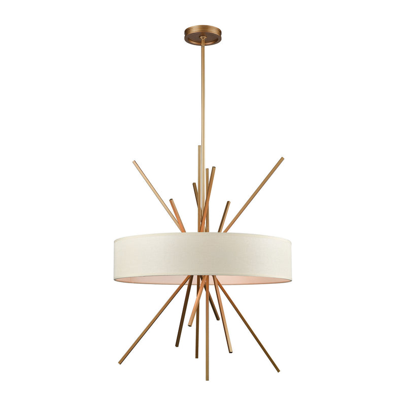 ELK Home 66973/5 Five Light Chandelier, Matte Gold Finish-LightingWellCo