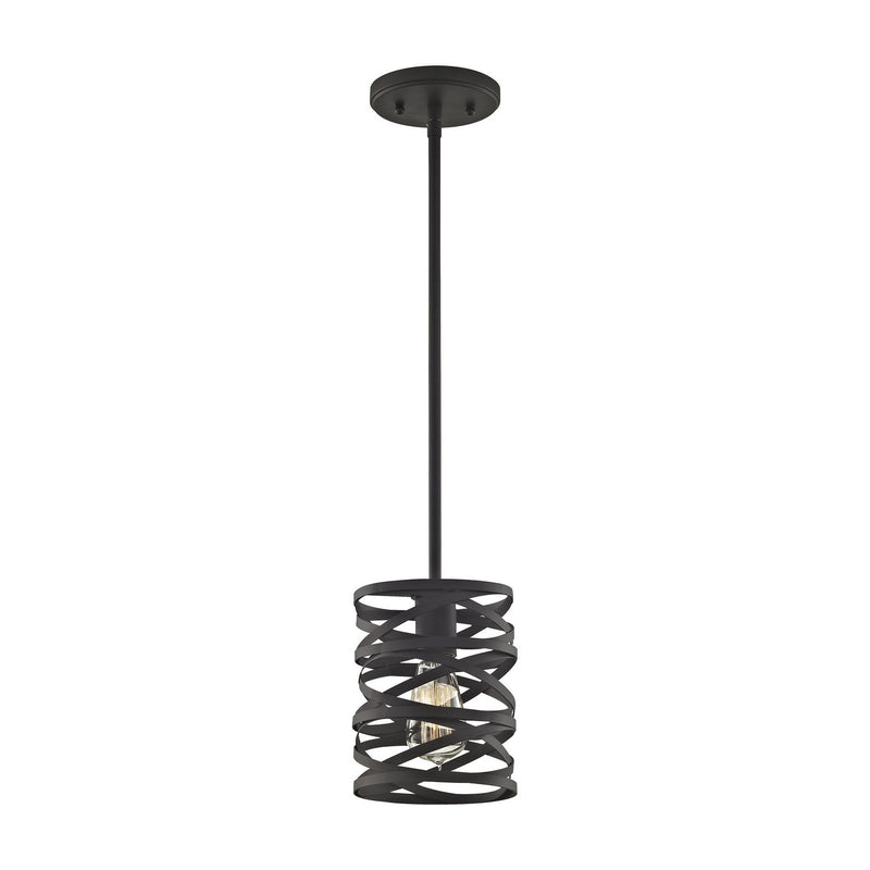 ELK Home 81184/1 One Light Mini Pendant, Oil Rubbed Bronze Finish-LightingWellCo