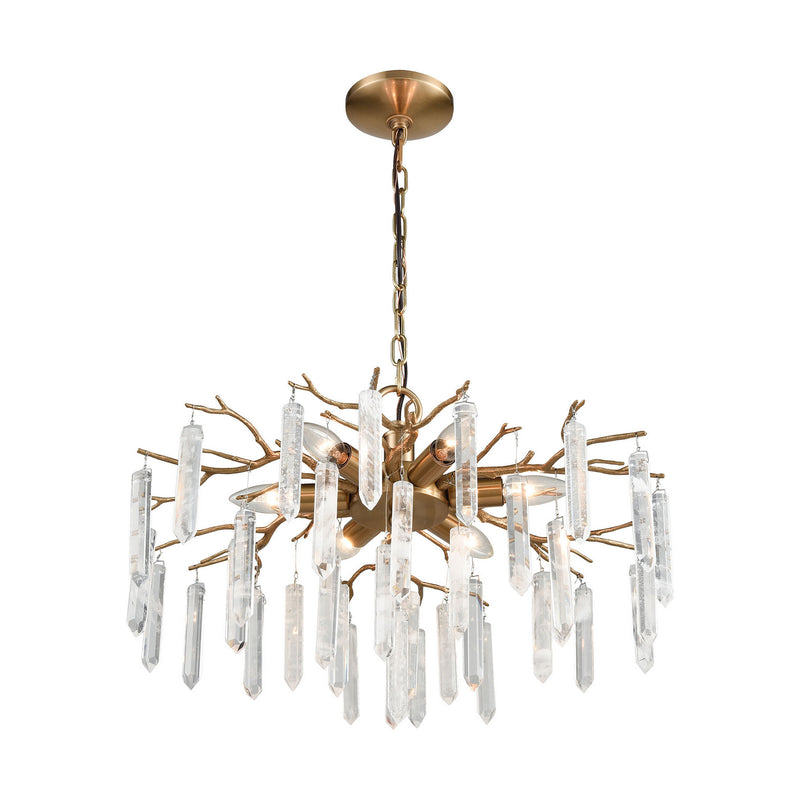 ELK Home D3780 Six Light Chandelier, Cafe Bronze Finish-LightingWellCo