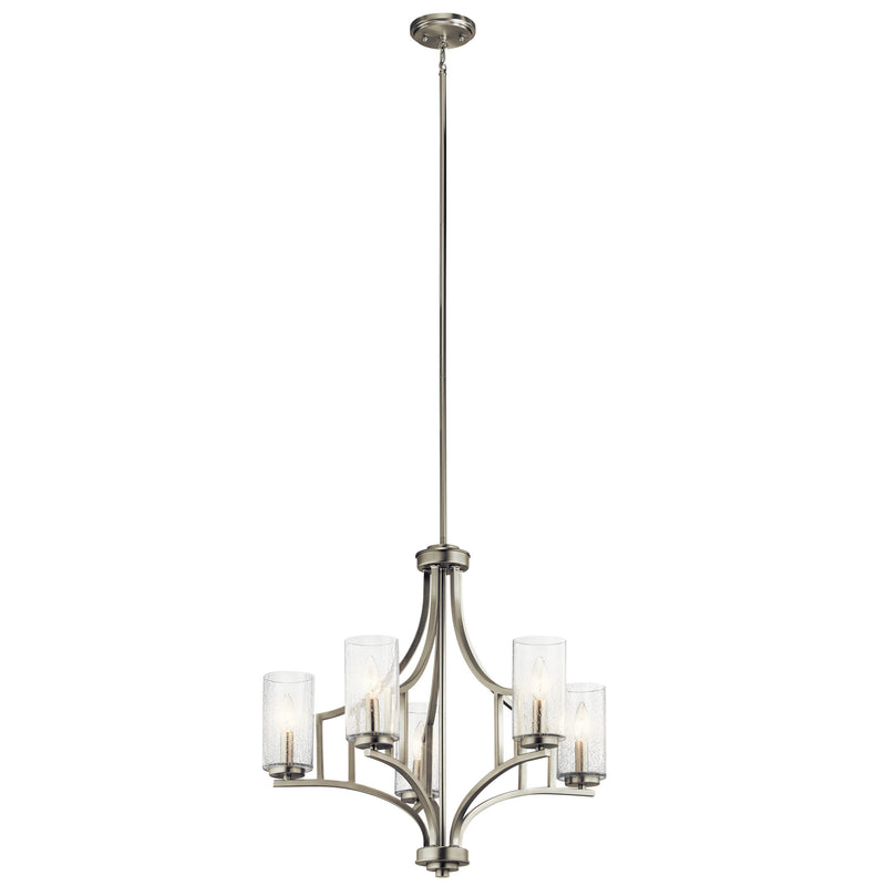 Kichler 44072NI Five Light Chandelier, Brushed Nickel Finish - LightingWellCo