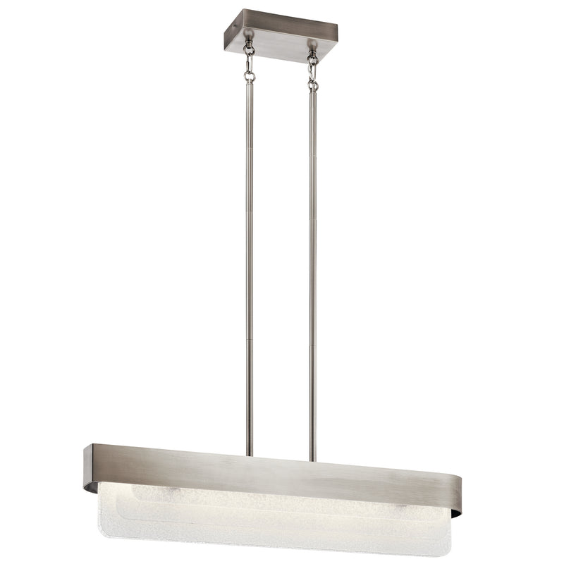 Kichler 44160CLPLED LED Linear Chandelier, Classic Pewter Finish - LightingWellCo