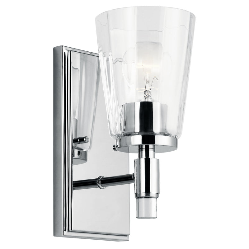 Kichler 45866CH One Light Wall Sconce, Chrome Finish - LightingWellCo