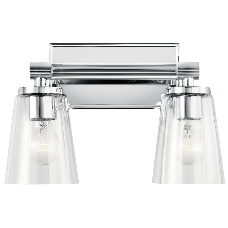 Kichler 45867CH Two Light Bath, Chrome Finish - LightingWellCo