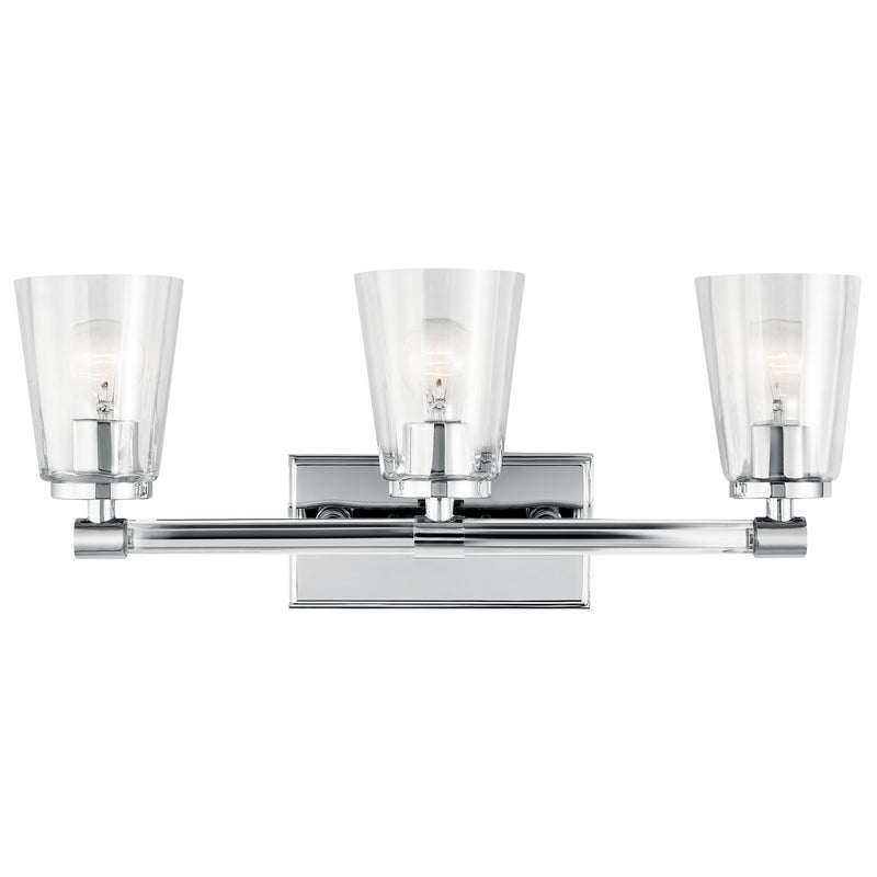 Kichler 45868CH Three Light Bath, Chrome Finish - LightingWellCo