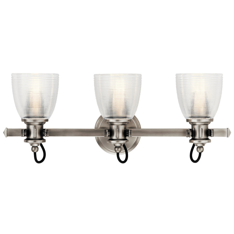 Kichler 45873CLP Three Light Bath, Classic Pewter Finish - LightingWellCo