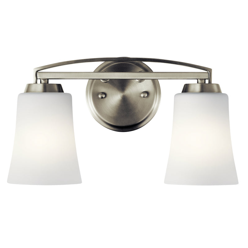 Kichler 45889NI Two Light Bath, Brushed Nickel Finish - LightingWellCo