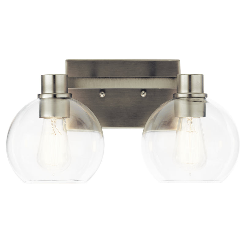 Kichler 45893NI Two Light Bath, Brushed Nickel Finish - LightingWellCo