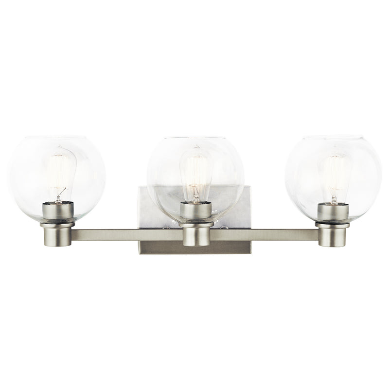 Kichler 45894NI Three Light Bath, Brushed Nickel Finish - LightingWellCo