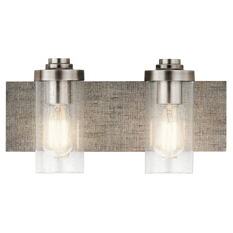 Kichler 45927CLP Two Light Bath, Classic Pewter Finish - LightingWellCo