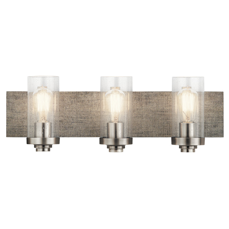 Kichler 45928CLP Three Light Bath, Classic Pewter Finish - LightingWellCo