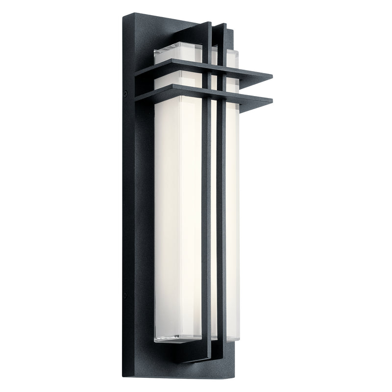 Kichler 49297BKTLED LED Outdoor Wall Mount, Textured Black Finish - LightingWellCo