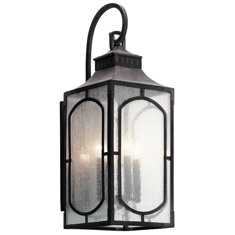 Kichler 49932WZC Four Light Outdoor Wall Mount, Weathered Zinc Finish - LightingWellCo