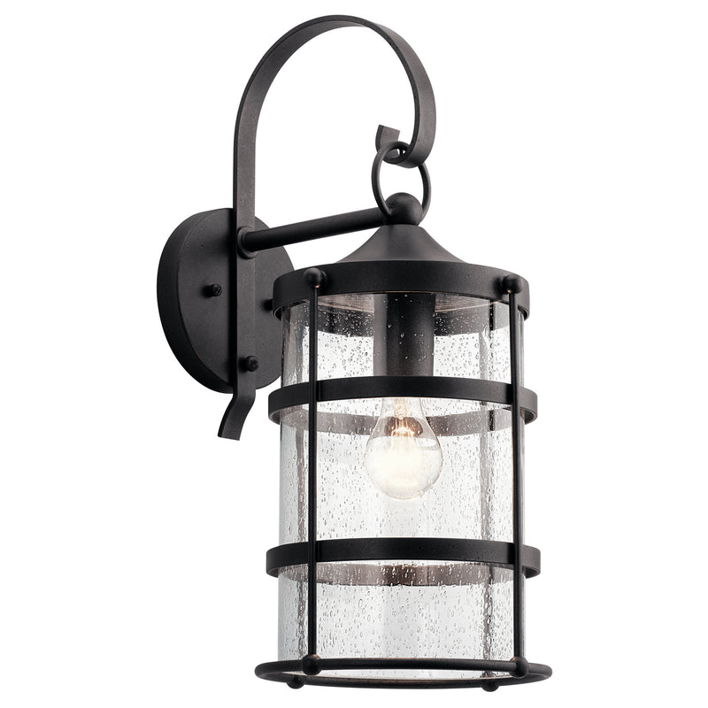 Kichler 49962AVI One Light Outdoor Wall Mount, Anvil Iron Finish - LightingWellCo