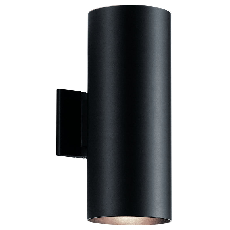 Kichler 9246BK Two Light Outdoor Wall Mount, Black Finish - LightingWellCo