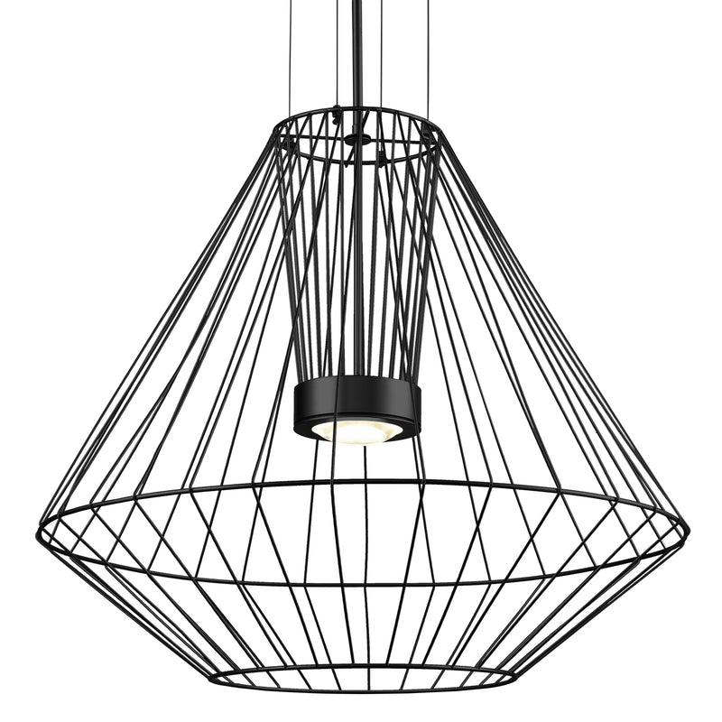 Kuzco Lighting EP68428-BK LED Outdoor Pendant, Black Finish-LightingWellCo