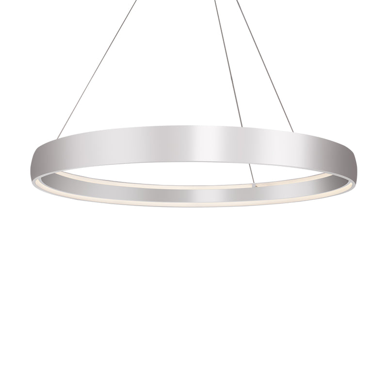 Kuzco Lighting Halo PD22753-BS LED Pendant, Brushed Silver Finish - LightingWellCo