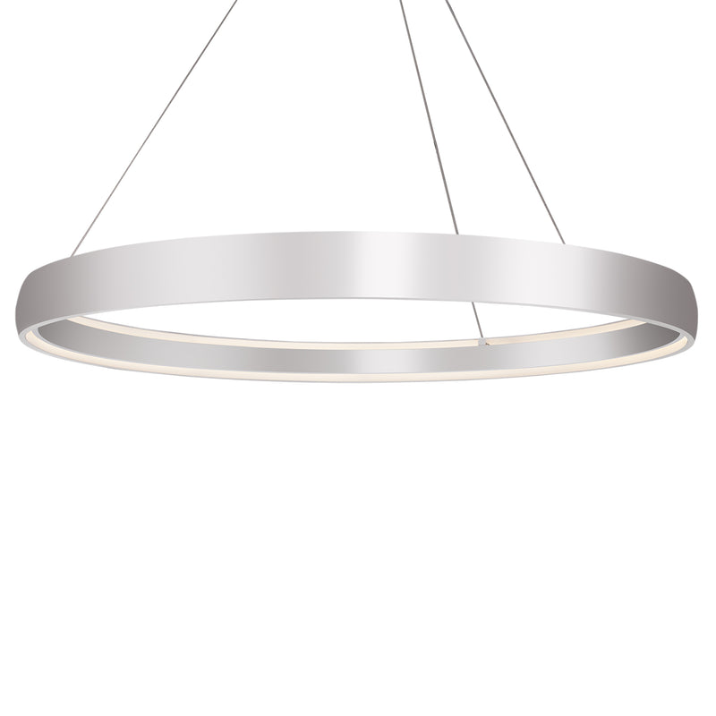 Kuzco Lighting Halo PD22772-BS LED Pendant, Brushed Silver Finish - LightingWellCo